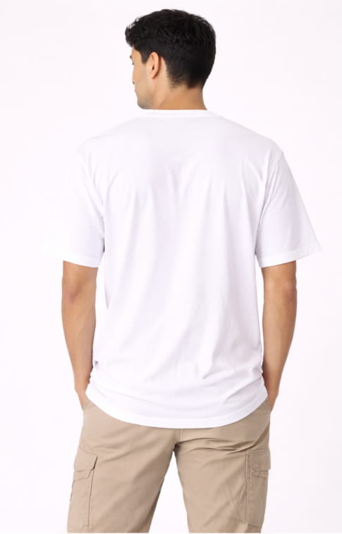 EverBasic Premium Terry Oversized T-Shirt White Back